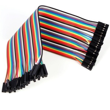OEM ODM Regenbogenbandkabel UL2651 40pin 1,27 mm Pitch Flachkabel