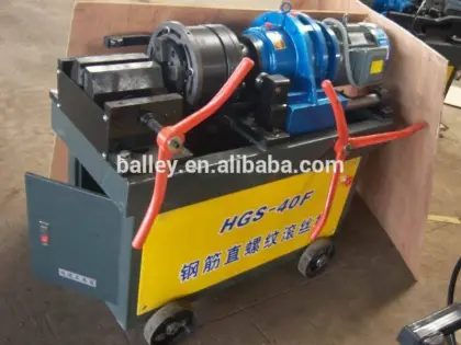 Rebar thread rolling machines
