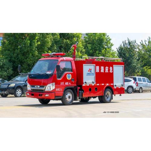 Foton Single CAB 2000L 4x2 Camion de pompiers à eau