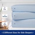 Almohada de cama de tapa de refrescante azul claro