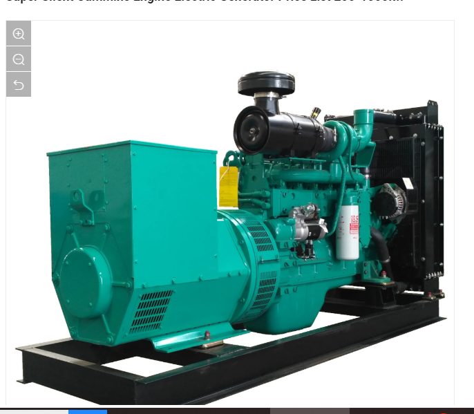 Super Silent Cummins Engine Electric Generator Price List 200-1500kw