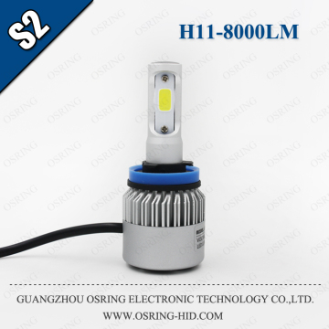 OSRING H11 S2 LED HEADLIGHT COB CHIP H11 LED AUTO HEADLIGHT 36W 8000LM