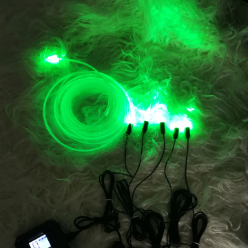 Atmósfera LED RGB Luz de automóvil - Diy Music Fiber Optic Strip por App Control