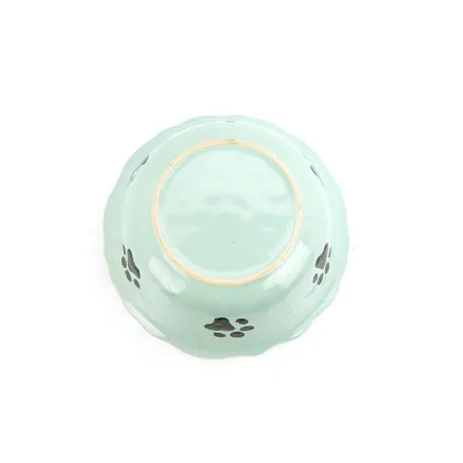 Anti Slip Feeding Pet Puppy Kitten Ceramics Bowl