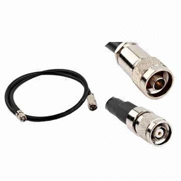 RF Pigtail Cable, N Male to RP TNC Male, with Rated Voltage of 60V AC