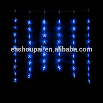 1m x 1m Blue Indoor Star Curtain Light 54LEDs christmas party wedding decoration