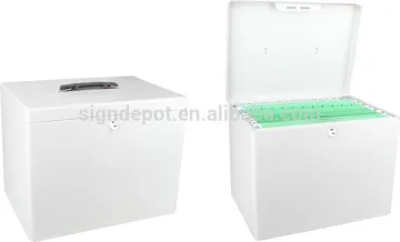 Portable File Metal Storage Box with handle