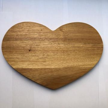 Heart shaped wooden choping board