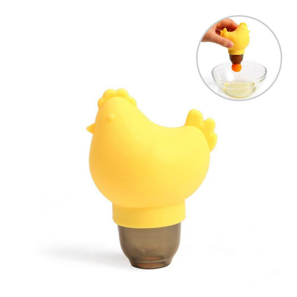 Silicone Chicken Laying Shaped Egg Yolk Separator