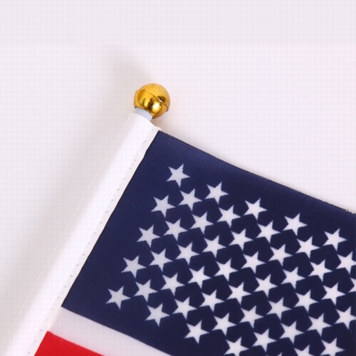 Custom 100% Polyester USA Hand Flag