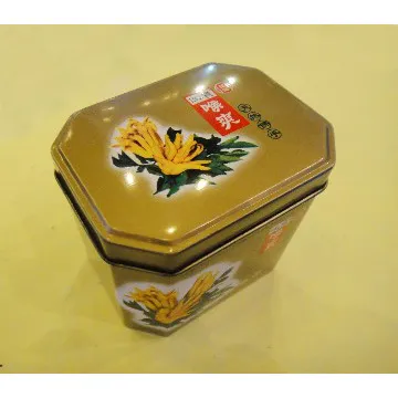 Octagon Tin Can For Candy Packaging