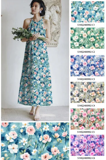 2024 New Designs Good Quality Digital Print Woevn Fabric