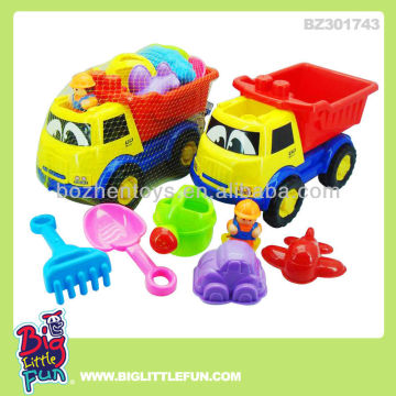 Plastic sand beach toy set for kids