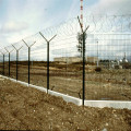 galvanized curved welded garden fence