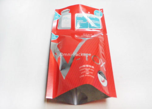 Bopp / Al / Pe Cosmetic Packaging Bags , Printed Facial Mask Package