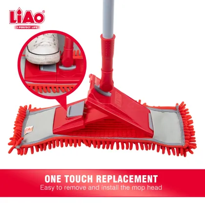 LiAo 47cm Flat Mop Cloth Or Wipe Grip