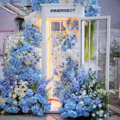 Decorative Props for Outdoor Wedding Parties: Incorporating a Pink London Telephone Booth