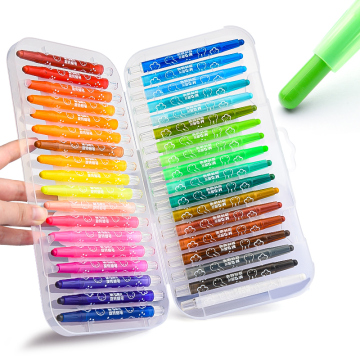 M&amp;G Crayones de plástico de dibujos animados de 36 colores para niños
