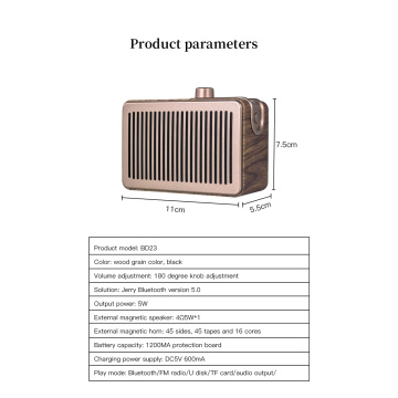 Altoparlante Bluetooth impermeabile con la radio Bluetooth della radio FM