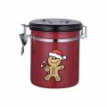 Christmas Coffee Canister For Kitchen Storage