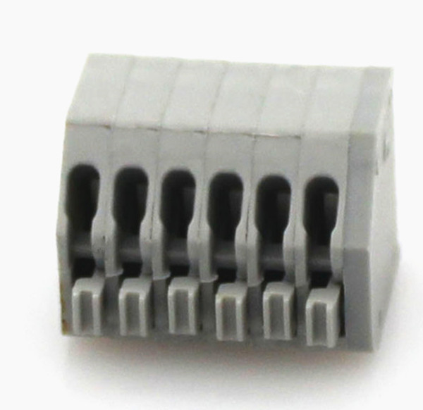 Free shipping 50pcs/lot FS250-2.5 grey spring terminal block dg250 GSL002A/B 2.5MM pitch copper screwless terminals