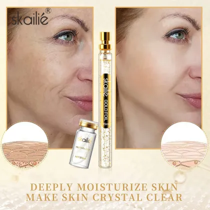 Korean No Needle Facial Serum with Gold Elastin Protein for Tightening and Lifting