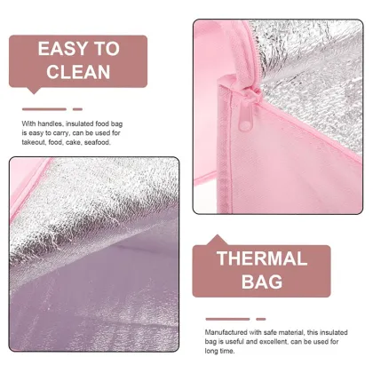 Customized Full-Color Printed Fresh Food Delivery Bag with Logo