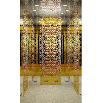 Elevator cabin, marble platform