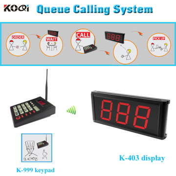 Wireless Queue Paging System for Customer Order Waiting Services