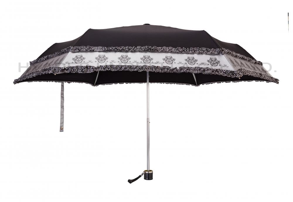 Parapluie pliant pour femme avec sac de transport