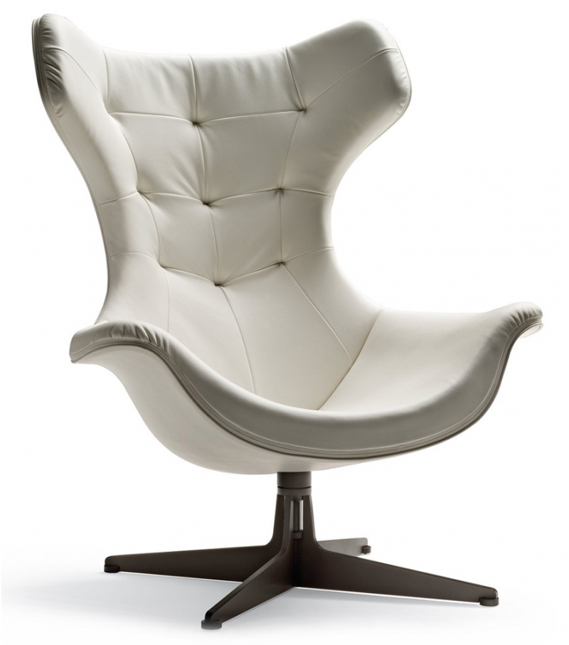 Contemporary swivel armchair REGINA II chair