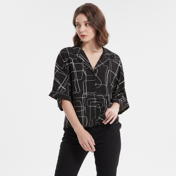 Big sleeve lady blouse