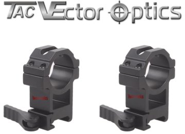 Vector Optics Tactical 30mm Quick Release High Riflescope Picatinny Mount Ring