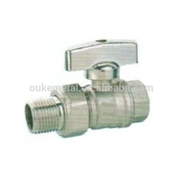 Brass male union ball valve
