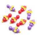 Neue Charm Perlen Stick Shaped Lila Rot Major Resin Cabochon 100 Stück / Tasche Handmade Craftwork Decor Perlen Charms