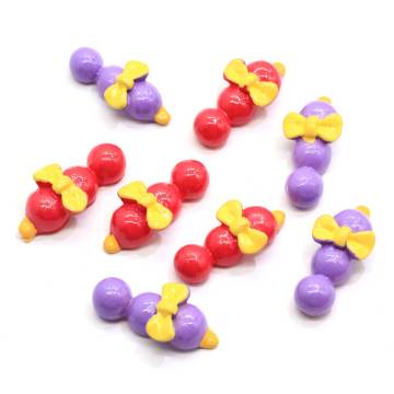 New Charm Beads Stick Shaped Purple Red Major Resin Cabochon 100pcs/bag Handmade Craftwork Decor Beads Charms