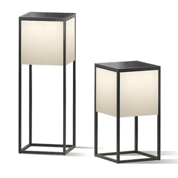 Solar-Powered Wrought Iron Square Landscape Lighting - Waterproof LED Solar Floor Lamps for Outdoor Furniture Decoration
