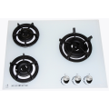 Slim White Glass Gas Cooktops