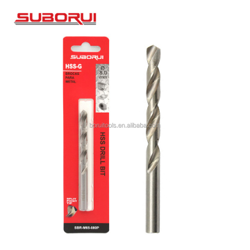 SUBORUI Customizable HSS G M2 Cobalt M35 High Speed Steel Drill Bits (0.5mm-6mm) for Metal