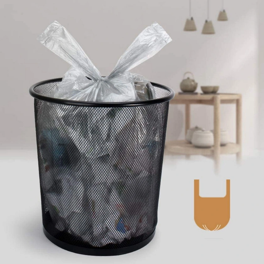 Printed Polythene Recycled Materials Transparent Garbage Trash Bag Bin Roll Bag