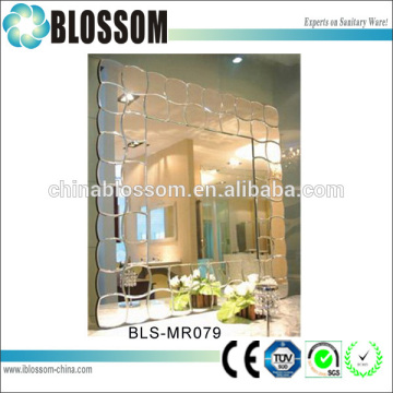 mirror art glass wall decor for home bathroom