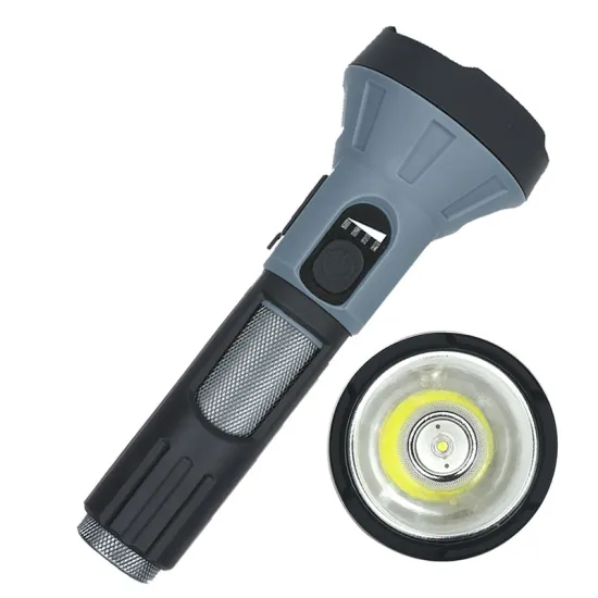 Portable Waterproof Emergency Flashlight with Smart Power Display and USB Charging