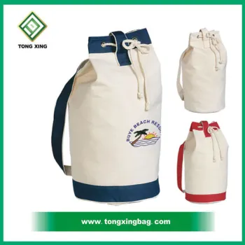 Hot sale custom size cotton canvas drawstring bag
