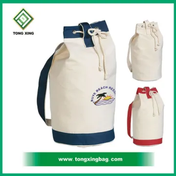 Hot sale custom size cotton canvas drawstring bag