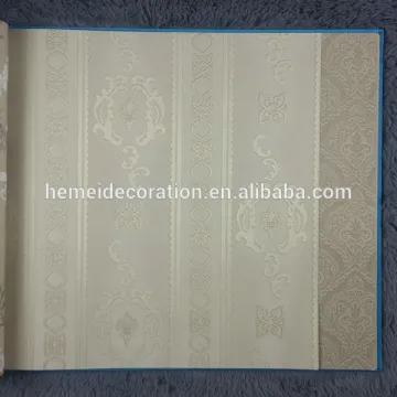 Becautiful strip style wallpaper vinyl embossed wallpaper cheap wallpaper
