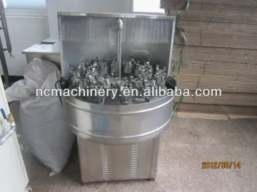 Manual bottle rinsing machine