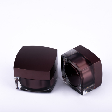 Plastic Cosmetic Container: 50g Empty Acrylic Jar and Plastic Jars for Beauty Products