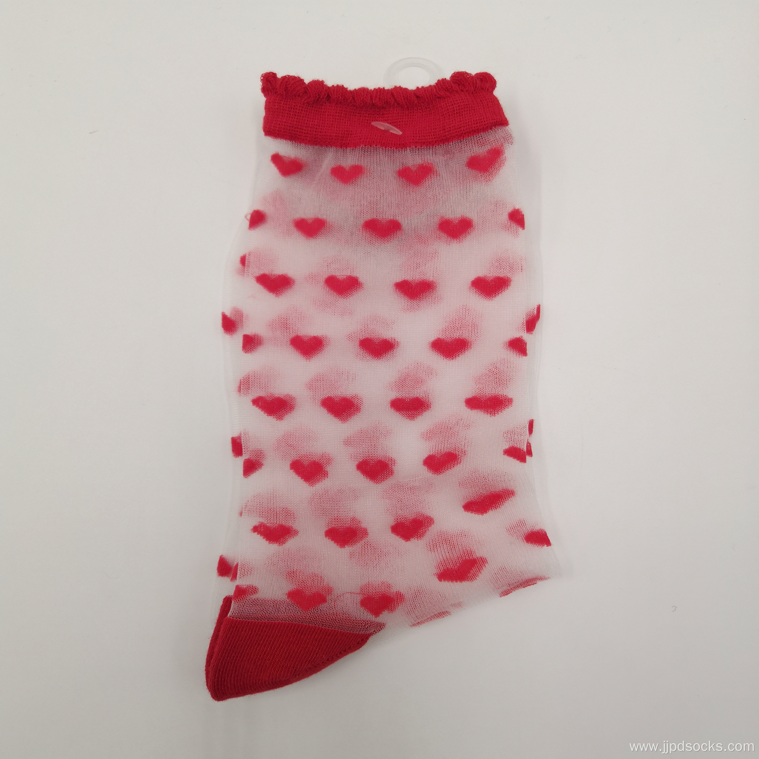 Accept customization women glass socks leopard style