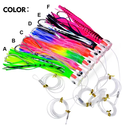 Wholesale Fishing Lures: 23cm 96g Trolling Octopus & Squid Jigging Bait for Ocean, Boat, and Beach Fishing
