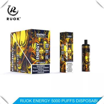 RUOK Energy 5000 Puffs Vape Itália descartável